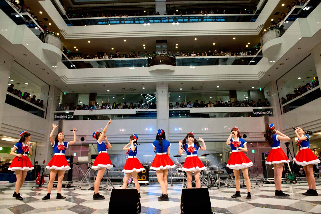 PASSPO☆「Perfect Sky」発売記念イベントの様子。