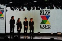 「GLAY EXPOプレスカンファレンス」の様子。