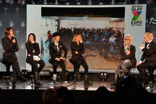 「GLAY EXPOプレスカンファレンス」の様子。