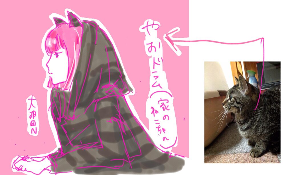 パスピエ大胡田n画伯が ネコ描いちゃった レコ発企画 音楽ナタリー