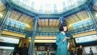 アニメ「時季（とき）は巡る～TOKYO STATION～」のワンシーン。