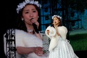 「泣きながら微笑んで」を歌唱する大島優子。 (c)AKS
