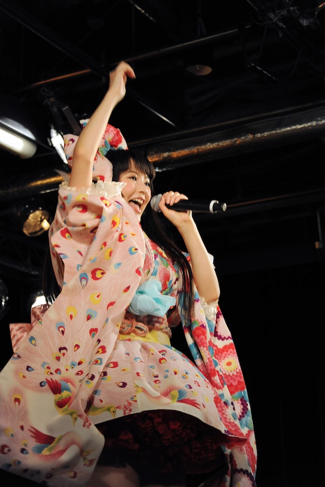 上坂すみれ「革命的ブロードウェイ主義者同盟 秘密地下集会 in タワーレコード渋谷店」の様子。