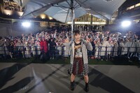 中川翔子「9lives」発売記念イベント「猫に音返し」の様子。