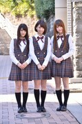 「みゅ～じキュン」番組MCの若月佑美、橋本奈々未、松村沙友理（左から）。