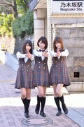 「みゅ～じキュン」番組MCの若月佑美、橋本奈々未、松村沙友理（左から）。