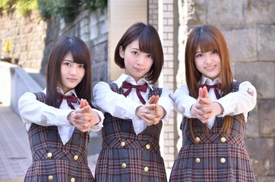 「みゅ～じキュン」番組MCの若月佑美、橋本奈々未、松村沙友理（左から）。