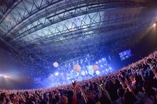 BUMP OF CHICKEN TOUR「WILLPOLIS 2014」千葉・幕張メッセ国際展示場9～11ホール公演の様子。 （撮影：古渓一道）