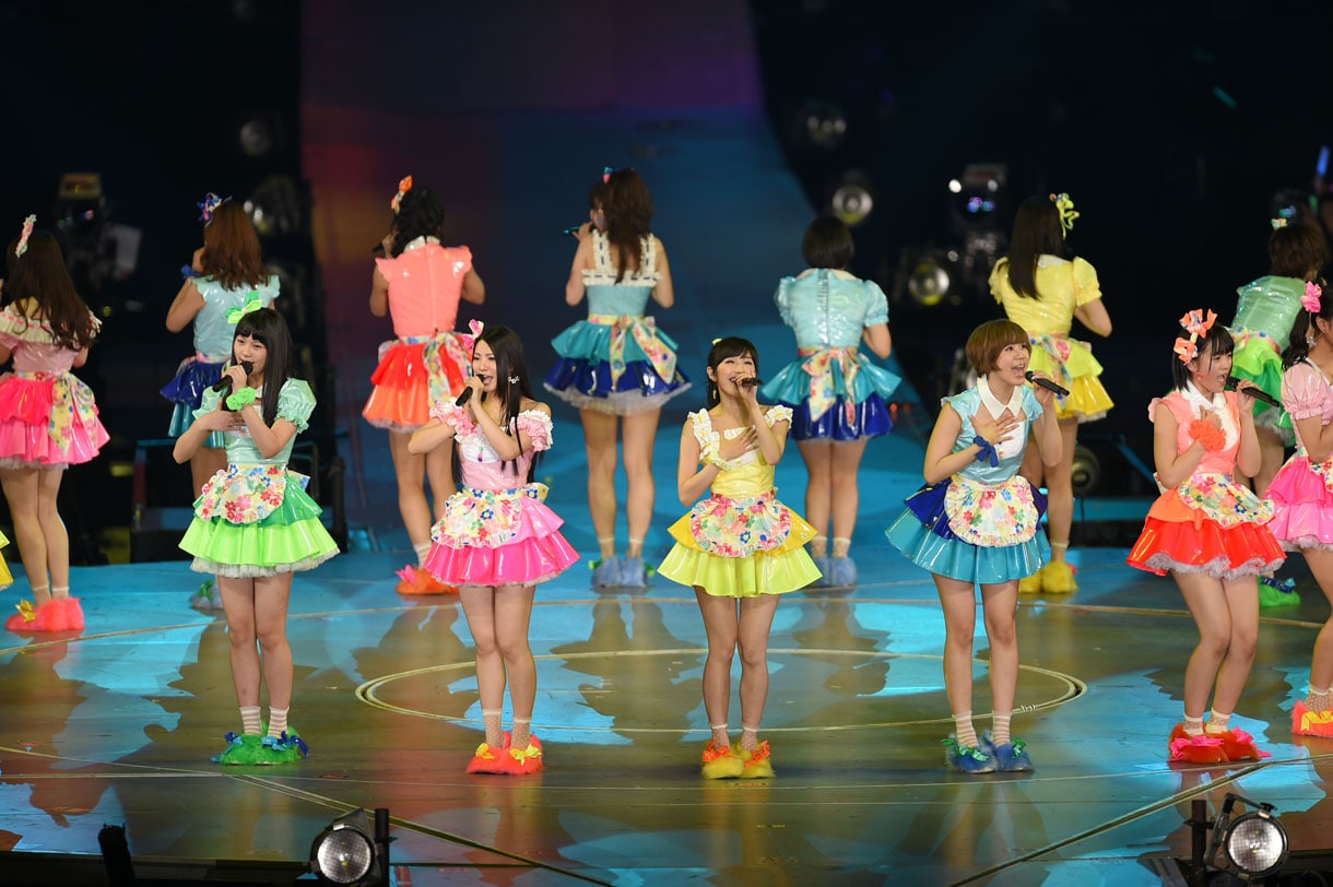 AKB48リクエストアワーセットリストベスト200 2014」夜の部の様子。(c