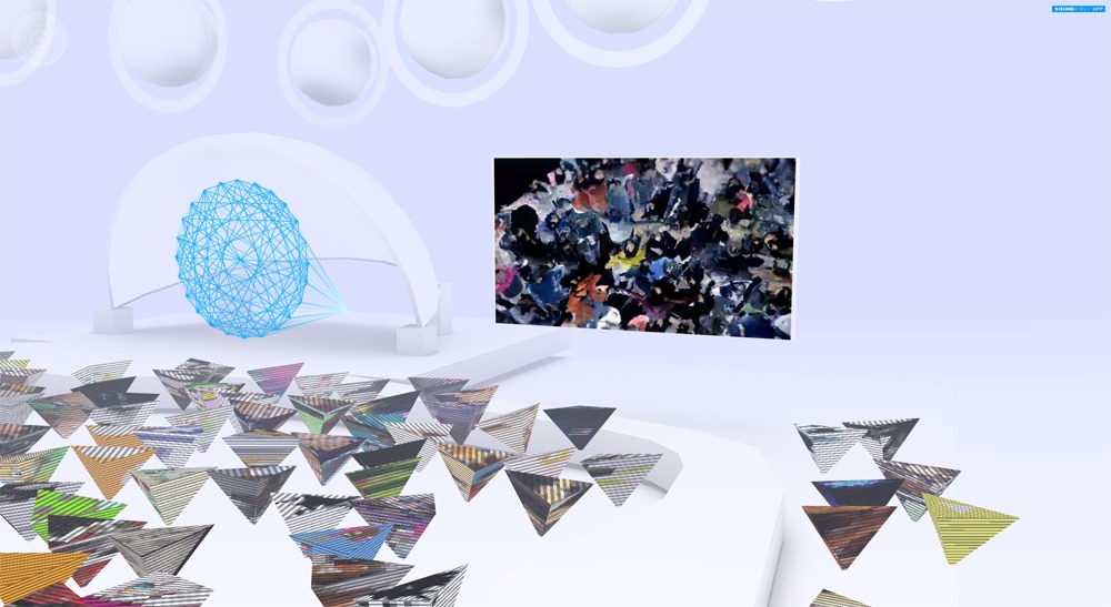 Perfumeグローバルサイト「Dome Tour Emulator」画面
