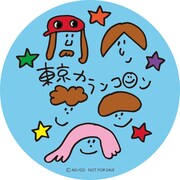 東京カランコロン「恋のマシンガン」店頭先着特典のオリジナル缶ミラーのイメージ。