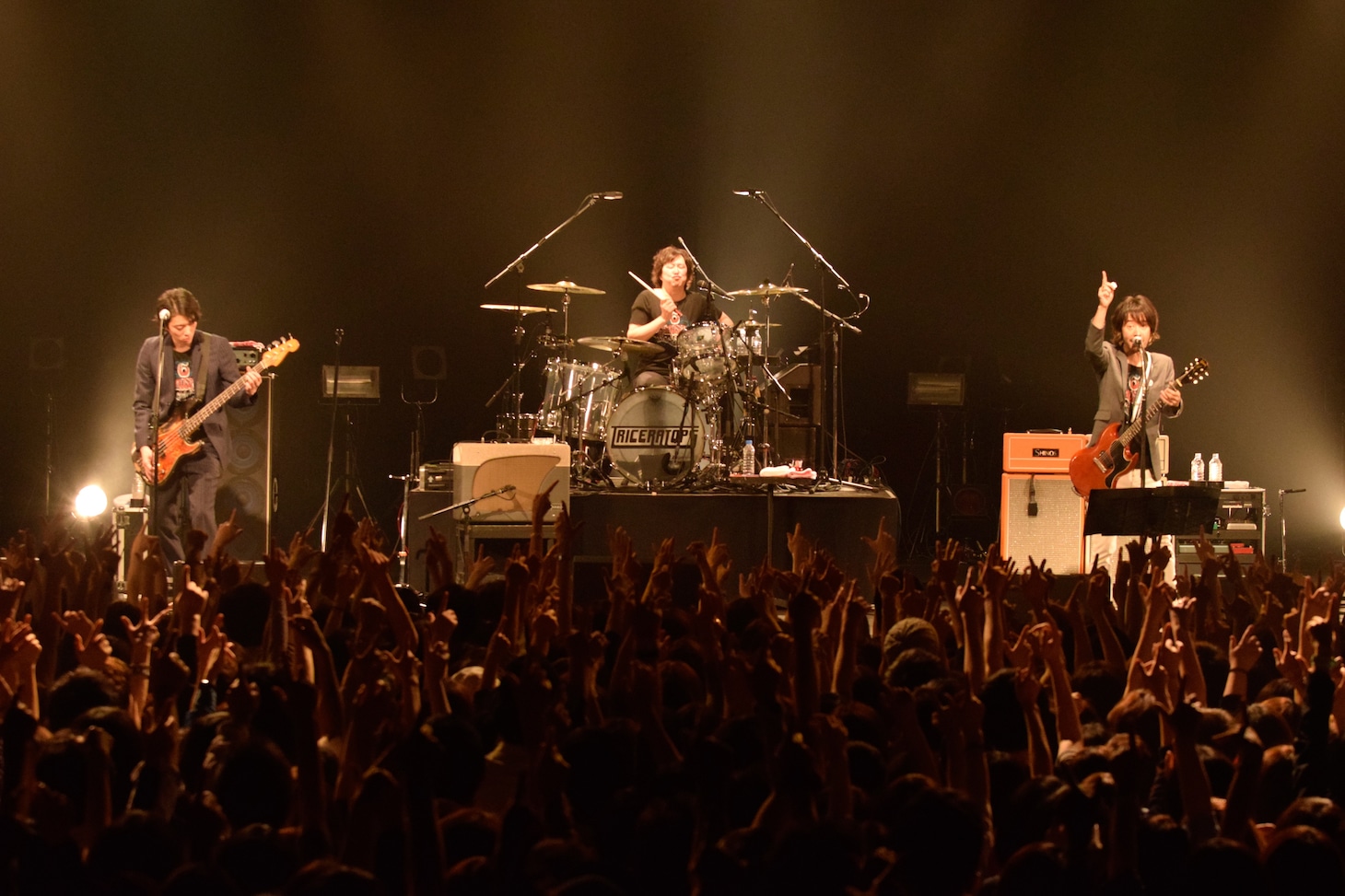 TRICERATOPSのライブの様子。（撮影：松木雄一）