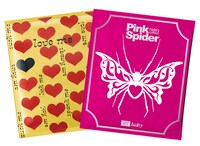 昴珈琲店「hide's Coffee『HURRY GO ROUND』『ピンク スパイダー』」パッケージ