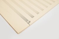 「菅野よう子オリジナル五線紙」B5サンプル