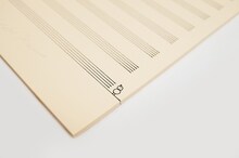 「菅野よう子オリジナル五線紙」B5サンプル