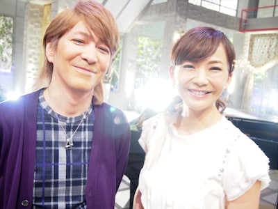 「僕らの音楽」収録時の小室哲哉と華原朋美。