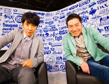 「スペースシャワー アーカイブス」収録時のユースケ・サンタマリアとトータス松本。