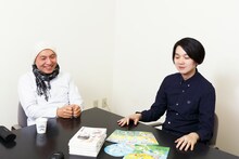 左から湯浅政明、牛尾憲輔。