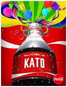 「コカ・コーラ」ネームボトルカードのイメージ画像。