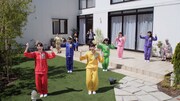 「チームしゃちほこの野菜生活体操」プロモーションビデオのワンシーン。