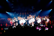 「Berryz工房デビュー10周年記念コンサートツアー2014春 ～リアルBerryz工房～」渋谷公会堂公演の様子。