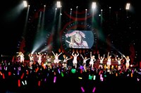「Berryz工房デビュー10周年記念コンサートツアー2014春 ～リアルBerryz工房～」渋谷公会堂公演の様子。