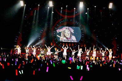 「Berryz工房デビュー10周年記念コンサートツアー2014春 ～リアルBerryz工房～」渋谷公会堂公演の様子。