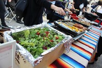 アーティストたちに振る舞われたバーベキュー。