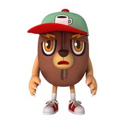 サンスター「Ora2」新CMに登場するキャラクター「コッフィー」。