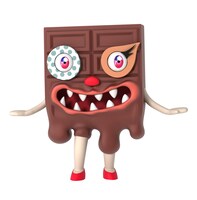 サンスター「Ora2」新CMに登場するキャラクター「ティコレート」。