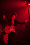 9mm Parabellum Bulletの菅原卓郎(Vo, G)。