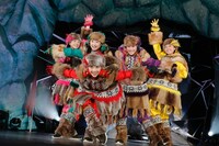 ももいろクローバーZ「White Hot Blizzard MOMOIRO CHRISTMAS 2013 美しき極寒の世界」の様子。
