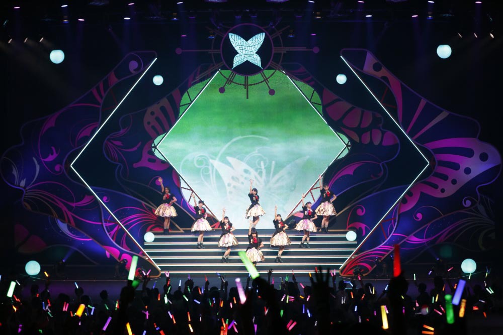 「私立恵比寿中学スプリングソニー・ミュージックレーベルズルーキーツアー2014～生まれ変わりちょうちょうボーンとエトセトラ～」大阪・オリックス劇場公演の様子。