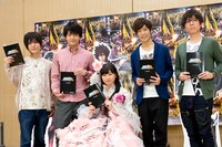 「聖闘士星矢 LEGEND of SANCTUARY」公開アフレコの様子。