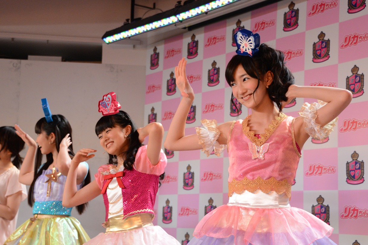 本日4月29日に東京・JOL原宿にて行われた「リカちゃん アイドルデビューイベント」の様子。