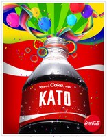 「コカ・コーラ」ネームボトルカードのイメージ画像。