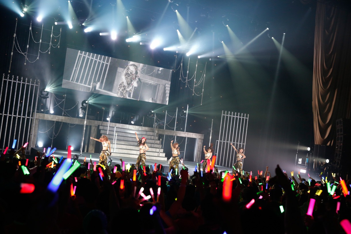 「℃-uteコンサートツアー2014春～℃-uteの本音～」中野サンプラザ夜公演の様子。