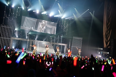 「℃-uteコンサートツアー2014春～℃-uteの本音～」中野サンプラザ夜公演の様子。