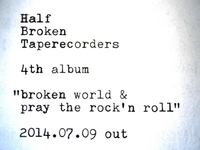 壊れかけのテープレコーダーズ「broken world & pray the rock 'n roll」告知画像