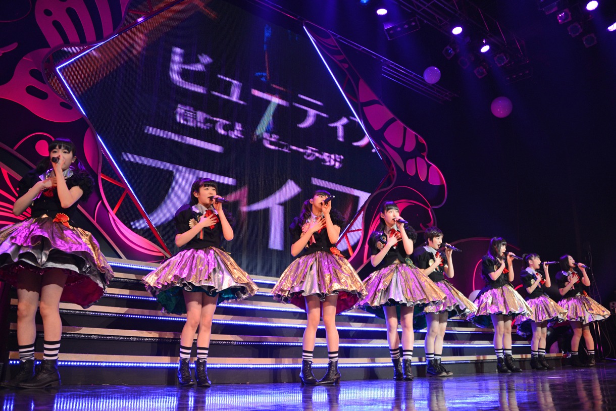 「私立恵比寿中学スプリングソニー・ミュージックレーベルズルーキーツアー2014～生まれ変わりちょうちょうボーンとエトセトラ～」Zepp DiverCity TOKYO公演第1部の様子。