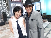 「僕らの音楽」収録時の山下久美子と大澤誉志幸。