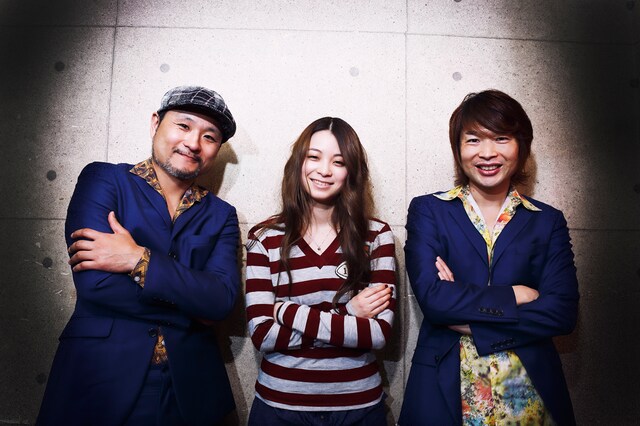 左から沖祐市、片平里菜、茂木欣一。