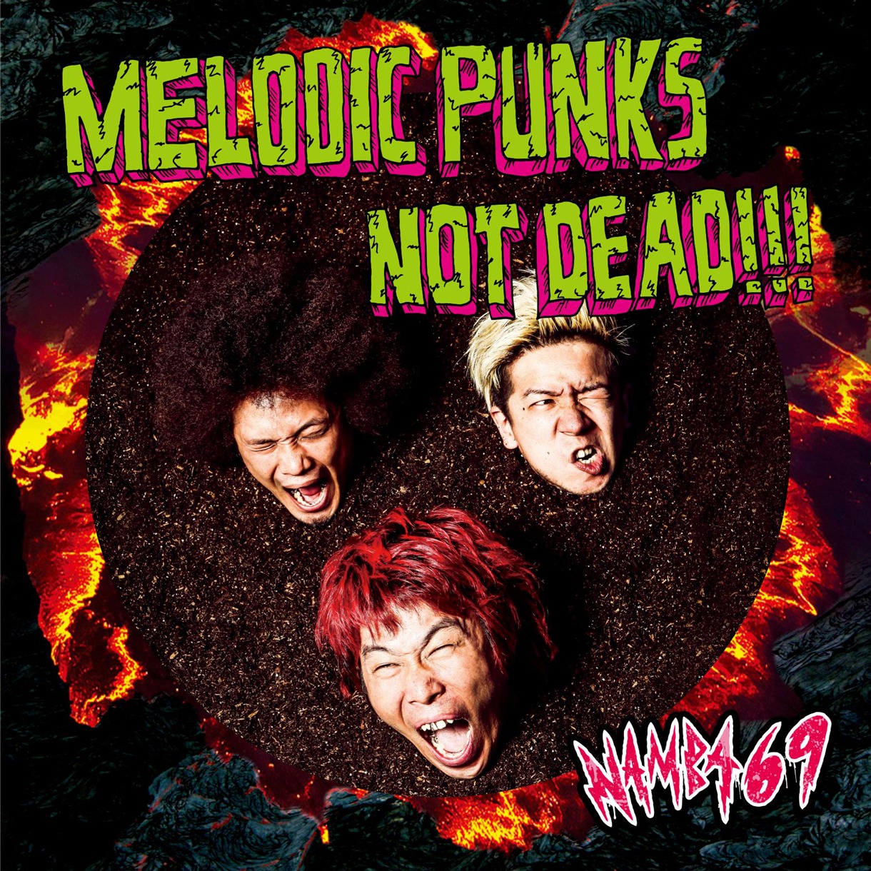 NAMBA69「MELODIC PUNKS NOT DEAD!!!」CD盤ジャケット