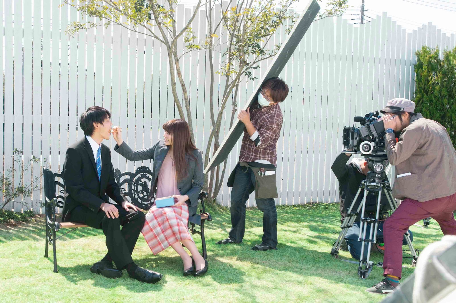 BOYFRIEND「スタートアップ！」PVの撮影風景。