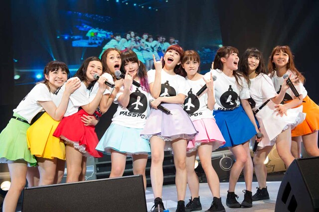 PASSPO☆ワンマンフライト「オススメ機内チャンネル便」の様子。