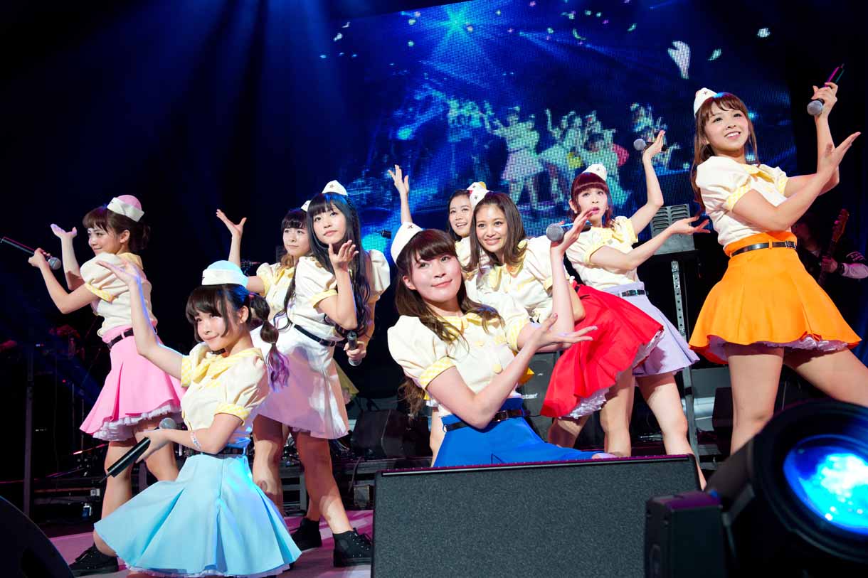 PASSPO☆ワンマンフライト「カウントUP4.5周年便」の様子。