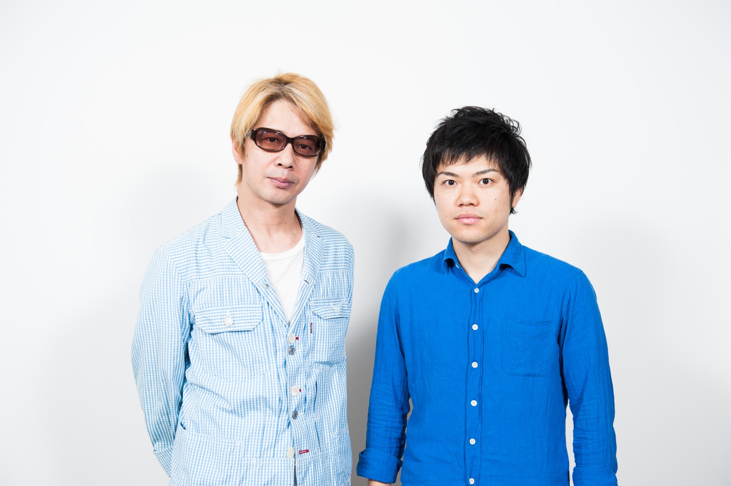 左からMAGUMI、寺中友将（KEYTALK）。