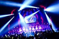 「Berryz工房デビュー10周年記念コンサートツアー2014春 ～リアルBerryz工房～」中野サンプラザ夜公演の様子。