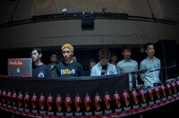 日本代表DJが発表される直前の様子。