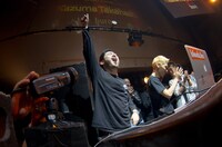 日本代表DJとしてKAZUMA TAKAHASHIが発表された直後の様子。